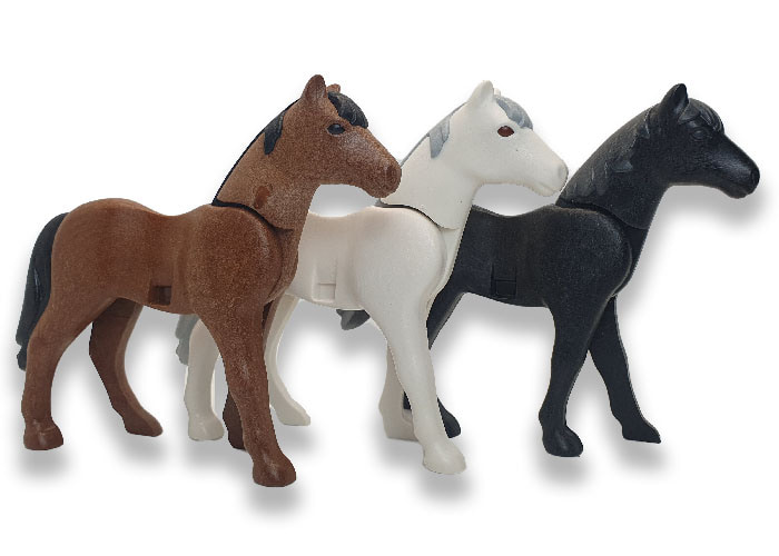 Playmobil Pack Tres Caballos Segunda Gen playmobil